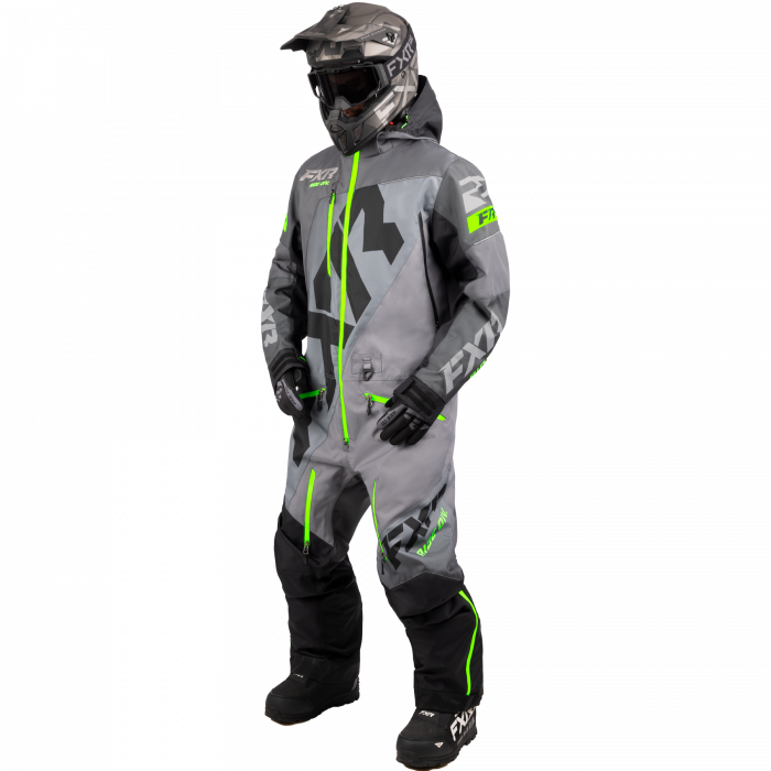 FXR CX Lite Skoteroverall (Skal) 22 Black/Char/Grey/Lime