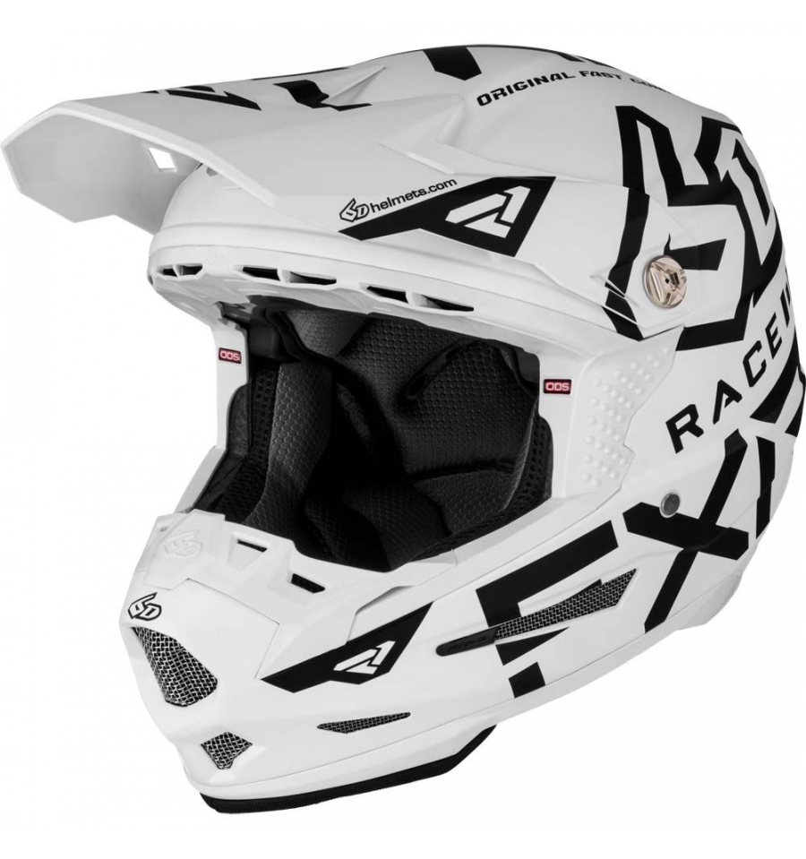 FXR 6D ATR-2 Race Division Helmet (White/Black)