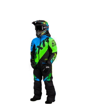 FXR CX barnoverall LIME-BLUE FADE/BLACK