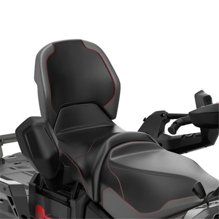 Eluppvärmt passagerarsäte med ryggstöd