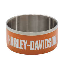 HD Orange Husdjursskål i Rostfritt Stål - Stor