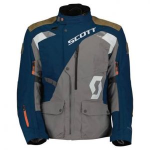 SCOTT Dualraid Dryo motorcykeljacka - Dark blue Grey- stl L - SCOTTREA
