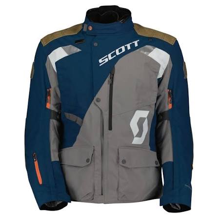 SCOTT Dualraid Dryo motorcykeljacka – Dark blue Grey- stl L – SCOTTREA